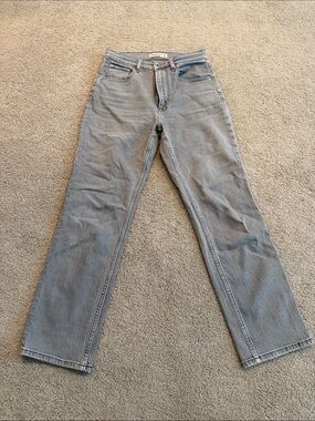 Abercrombie Ankle Straight Ultra High Rise Jeans